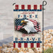 Land Of The Free Home Of The Brave Flag | Garden Flag | Double Sided House Flag - GIFTCUSTOM