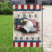 Land Of The Free Home Of The Brave Flag | Garden Flag | Double Sided House Flag - GIFTCUSTOM