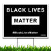 Large Black Lives Matter Yard Sign (24 x 18 inches) - GIFTCUSTOM