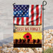 Lest We Forget Remember Memorial Day Veterans Day Flag | Garden Flag | Double Sided House Flag - GIFTCUSTOM