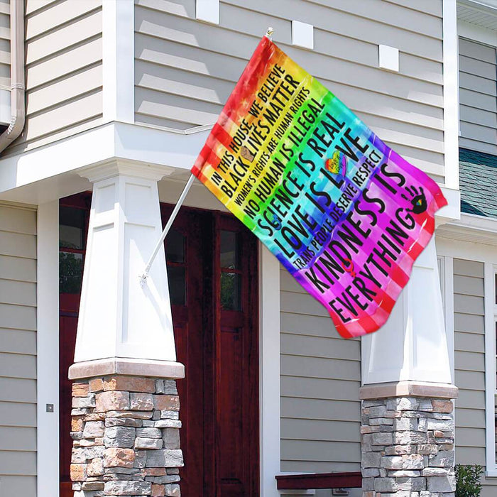 LGBT American Flag | Garden Flag | Double Sided House Flag - GIFTCUSTOM