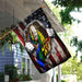 LGBT Christian Cross America U.S. Flag | Garden Flag | Double Sided House Flag - GIFTCUSTOM