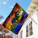 LGBT Christian Cross Flag | Garden Flag | Double Sided House Flag - GIFTCUSTOM