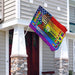 LGBT. Love Is Love Flag | Garden Flag | Double Sided House Flag - GIFTCUSTOM