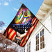 LGBT Pride Christian Cross Flag | Garden Flag | Double Sided House Flag - GIFTCUSTOM