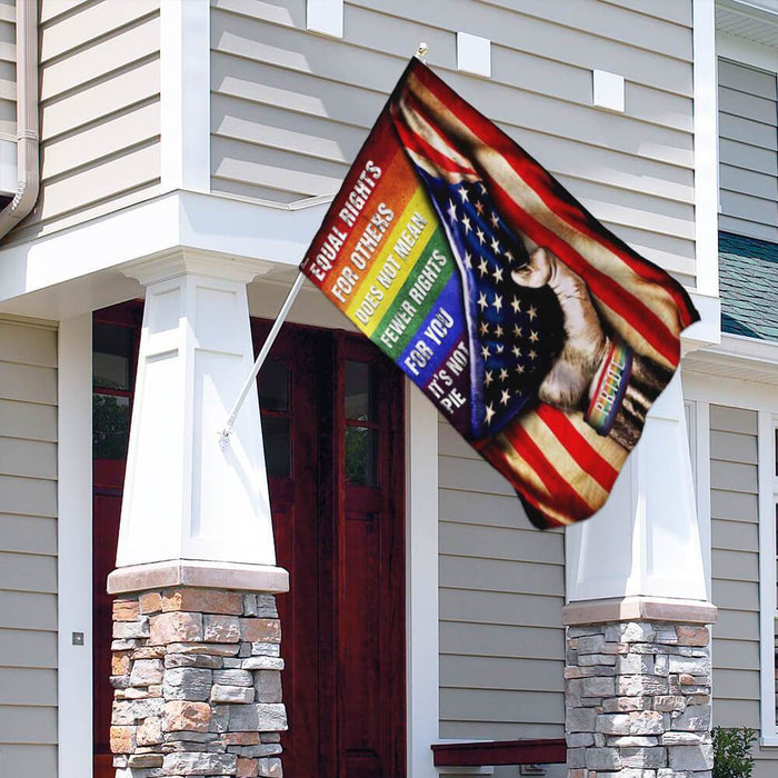 LGBT Pride Equal Rights Flag | Garden Flag | Double Sided House Flag - GIFTCUSTOM