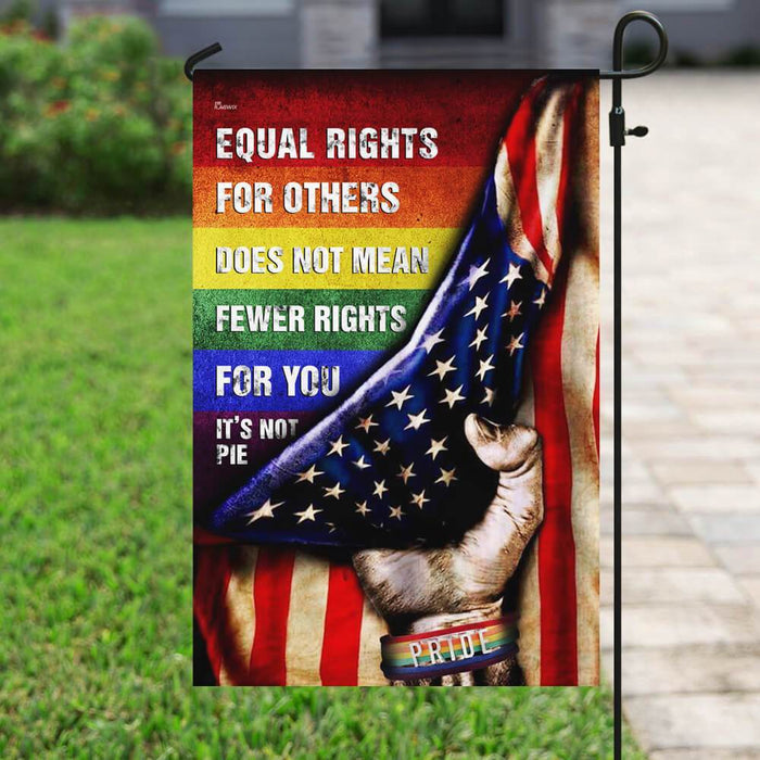 LGBT Pride Equal Rights Flag | Garden Flag | Double Sided House Flag - GIFTCUSTOM