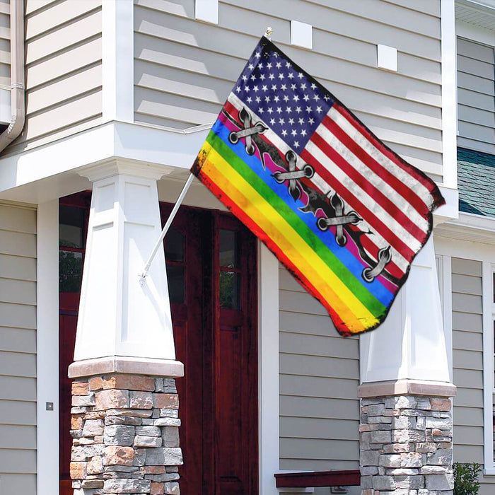 LGBT Pride Flag | Garden Flag | Double Sided House Flag - GIFTCUSTOM