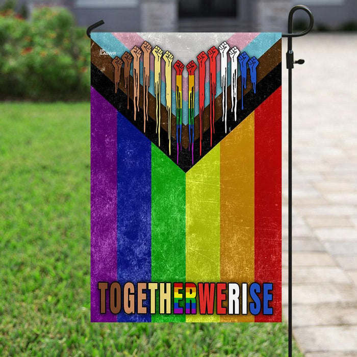 LGBT Progress Pride Flag | Garden Flag | Double Sided House Flag - GIFTCUSTOM