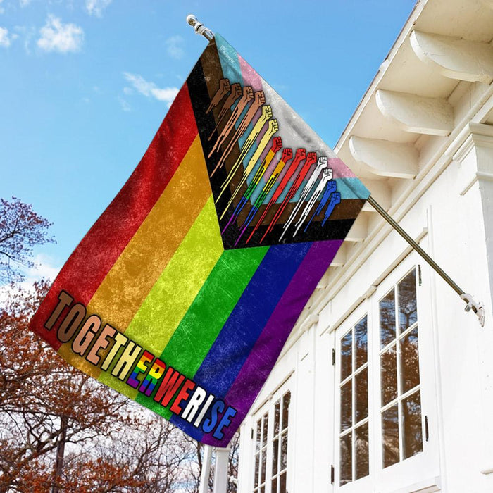 LGBT Progress Pride Flag | Garden Flag | Double Sided House Flag - GIFTCUSTOM