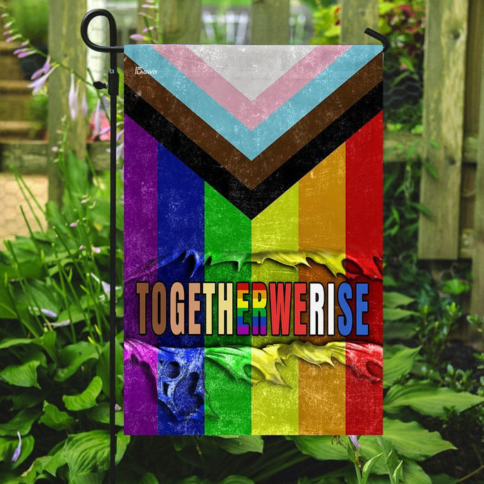 LGBT Progress Pride Flag | Garden Flag | Double Sided House Flag - GIFTCUSTOM