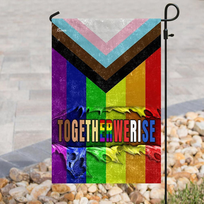 LGBT Progress Pride Flag | Garden Flag | Double Sided House Flag - GIFTCUSTOM