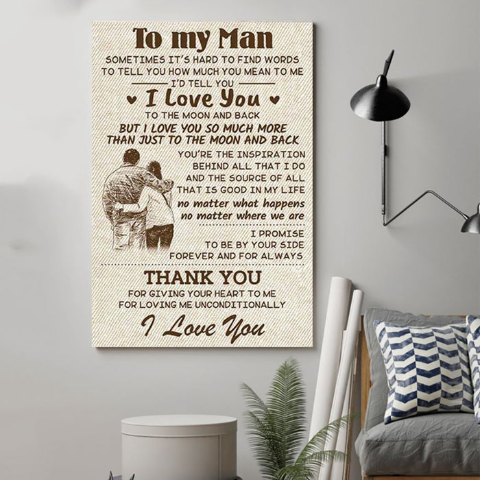 LH family Canvas and Poster ��� to my man ��� sometimes wall decor visual art - GIFTCUSTOM