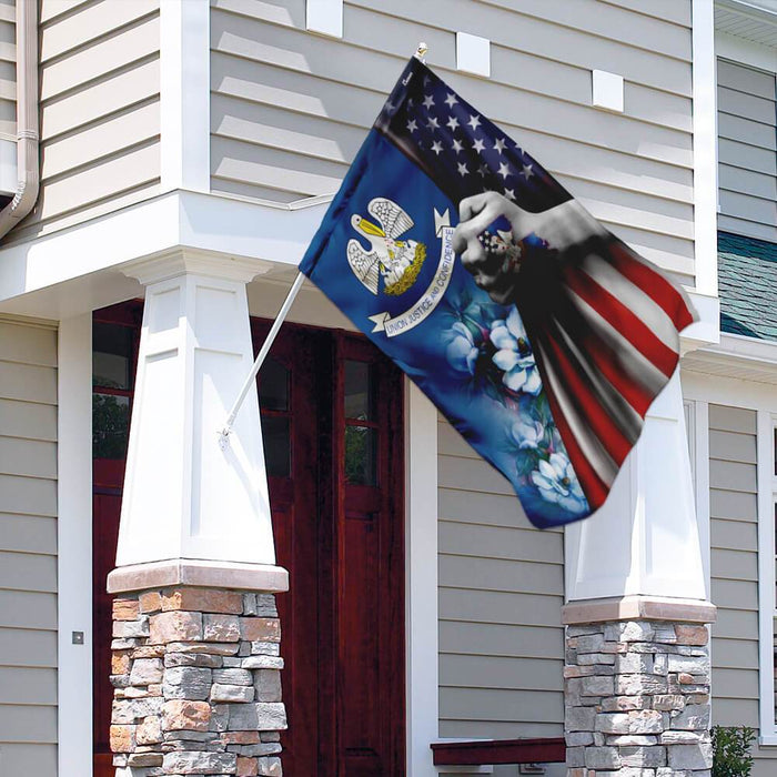 Louisiana America Flag | Garden Flag | Double Sided House Flag - GIFTCUSTOM