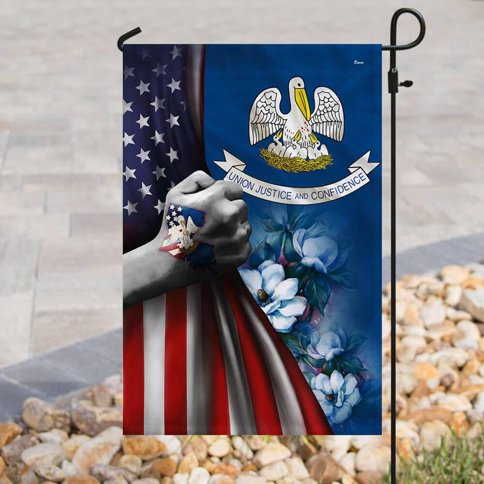 Louisiana America Flag | Garden Flag | Double Sided House Flag - GIFTCUSTOM