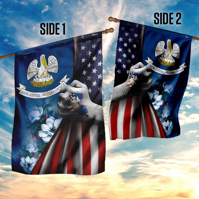 Louisiana America Flag | Garden Flag | Double Sided House Flag - GIFTCUSTOM