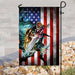 Love Fishing America Flag | Garden Flag | Double Sided House Flag - GIFTCUSTOM