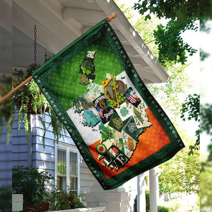 Love Irish Flag | Garden Flag | Double Sided House Flag - GIFTCUSTOM