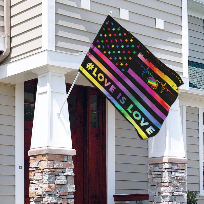 Love Is Love, LGBT Flag | Garden Flag | Double Sided House Flag - GIFTCUSTOM
