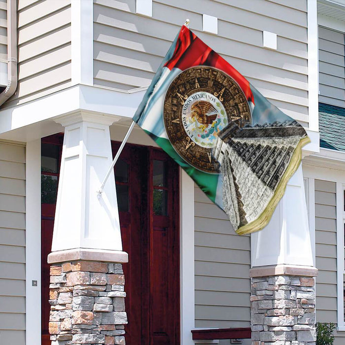 Love Mexico Flag | Garden Flag | Double Sided House Flag - GIFTCUSTOM