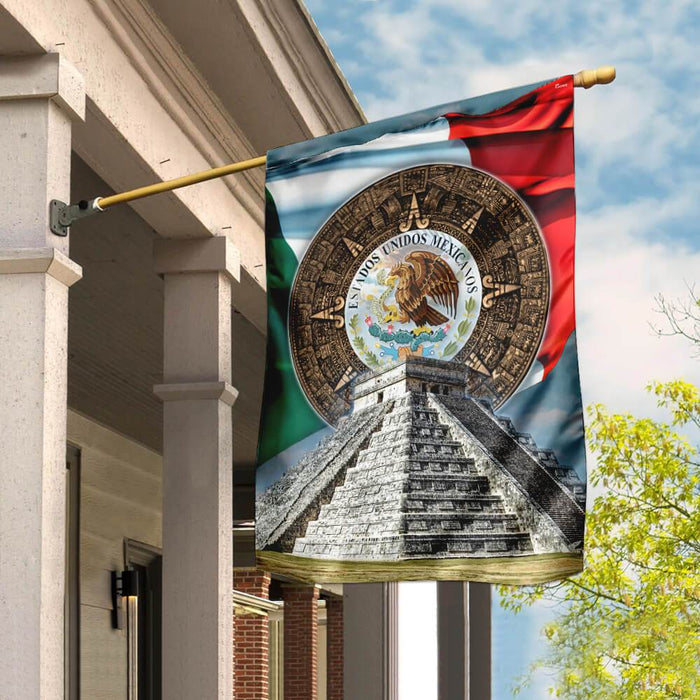 Love Mexico Flag | Garden Flag | Double Sided House Flag - GIFTCUSTOM