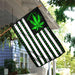 Marijuana Leaf American Flag | Garden Flag | Double Sided House Flag - GIFTCUSTOM