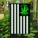 Marijuana Leaf American Flag | Garden Flag | Double Sided House Flag - GIFTCUSTOM
