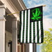 Marijuana Leaf American Flag | Garden Flag | Double Sided House Flag - GIFTCUSTOM