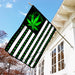 Marijuana Leaf American Flag | Garden Flag | Double Sided House Flag - GIFTCUSTOM