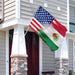 Mexican American Flag | Garden Flag | Double Sided House Flag - GIFTCUSTOM