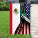 Mexican American Flag | Garden Flag | Double Sided House Flag - GIFTCUSTOM