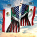 Mexican American Flag | Garden Flag | Double Sided House Flag - GIFTCUSTOM