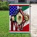 Mexican American Flag | Garden Flag | Double Sided House Flag - GIFTCUSTOM