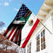 Mexican American Flag | Garden Flag | Double Sided House Flag - GIFTCUSTOM