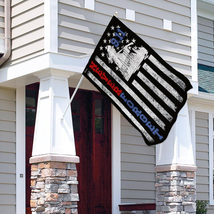 Never Forget 911 American US Flag | Garden Flag | Double Sided House Flag - GIFTCUSTOM