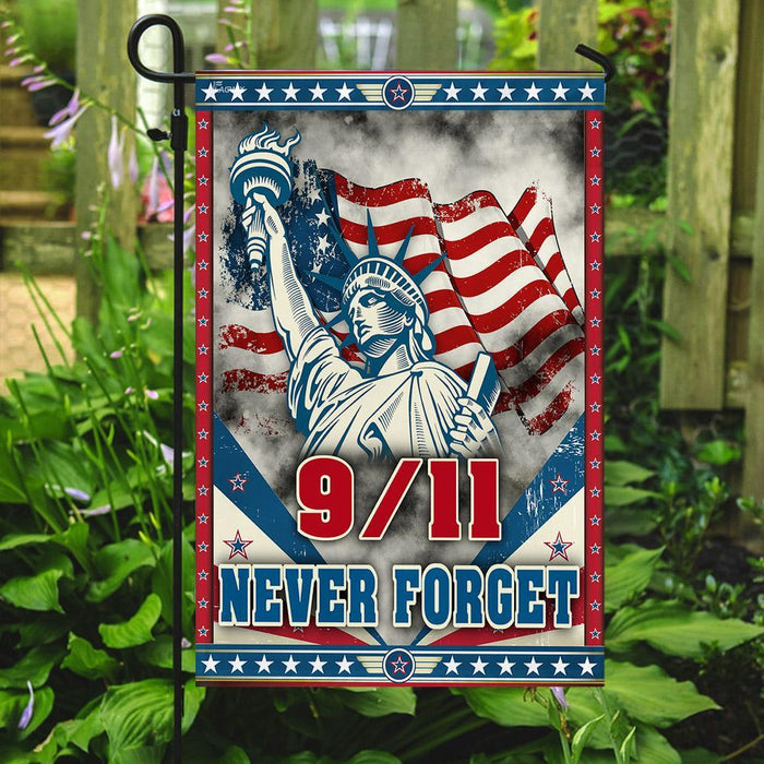 Never Forget 911 Flag | Garden Flag | Double Sided House Flag - GIFTCUSTOM
