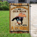 Never Underestimate An Old Man With A Horse Flag | Garden Flag | Double Sided House Flag - GIFTCUSTOM