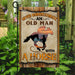 Never Underestimate An Old Man With A Horse Flag | Garden Flag | Double Sided House Flag - GIFTCUSTOM