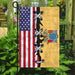 New Jersey And American Flag | Garden Flag | Double Sided House Flag - GIFTCUSTOM