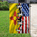 New Mexico And American Flag | Garden Flag | Double Sided House Flag - GIFTCUSTOM