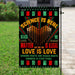 No Human Is Illegal, Love Is Love Flag | Garden Flag | Double Sided House Flag - GIFTCUSTOM