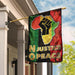 No Justice No Peace Africa Flag | Garden Flag | Double Sided House Flag - GIFTCUSTOM