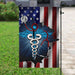 Nurse American Flag | Garden Flag | Double Sided House Flag - GIFTCUSTOM