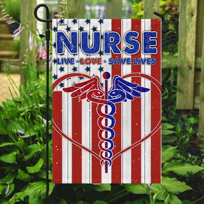 Nurse Flag | Garden Flag | Double Sided House Flag - GIFTCUSTOM