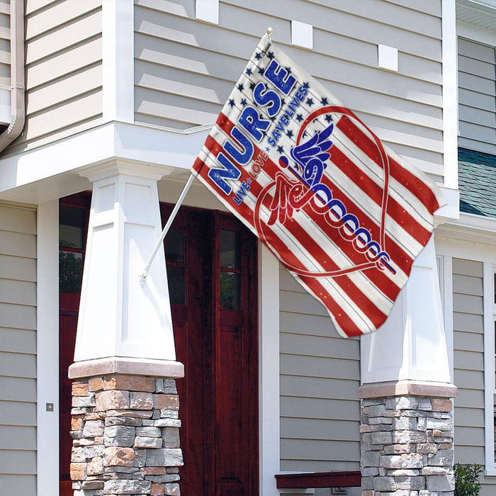 Nurse Flag | Garden Flag | Double Sided House Flag - GIFTCUSTOM