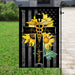 Nurse Life Sunflower Christian Cross Flag | Garden Flag | Double Sided House Flag - GIFTCUSTOM