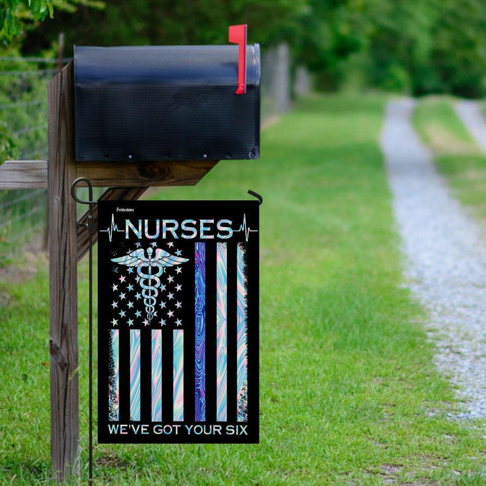 Nurses Weve Got Your Back Flag | Garden Flag | Double Sided House Flag - GIFTCUSTOM