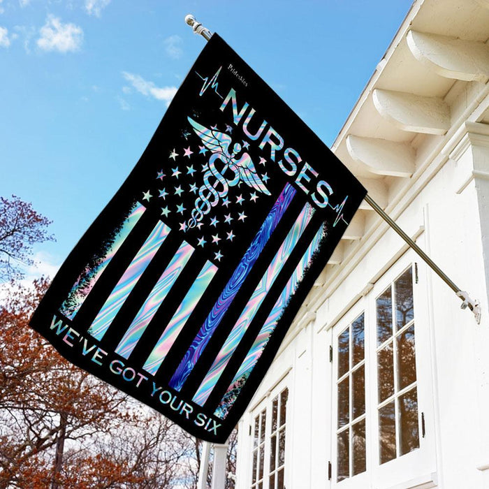 Nurses Weve Got Your Back Flag | Garden Flag | Double Sided House Flag - GIFTCUSTOM