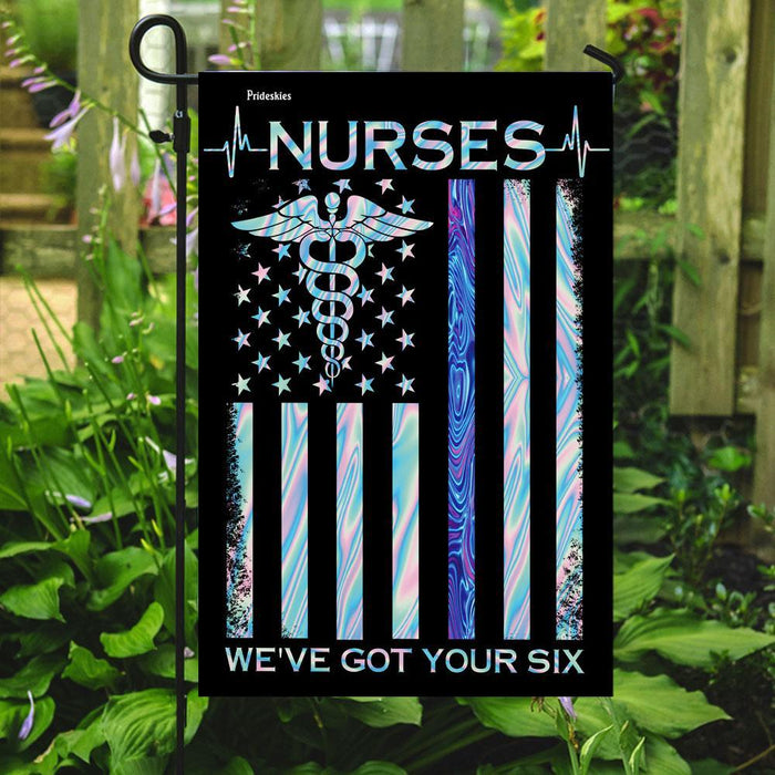 Nurses Weve Got Your Back Flag | Garden Flag | Double Sided House Flag - GIFTCUSTOM