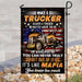 Once A Trucker Always A Trucker Flag | Garden Flag | Double Sided House Flag - GIFTCUSTOM